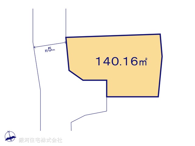 G00385788 東京都あきる野市野辺 土地(建築条件付土地) 1840万円【区画図】