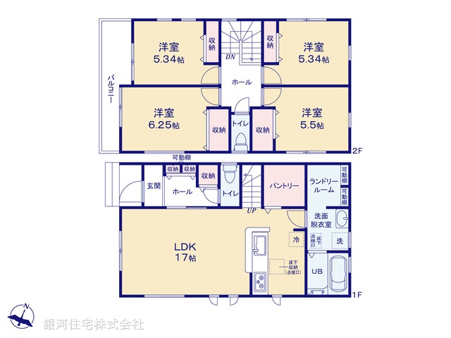 G00385799 埼玉県三郷市彦糸１丁目 新築一戸建て 3690万円【間取図】