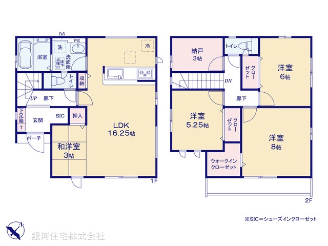 G00385805 千葉県市川市本北方３丁目 新築一戸建て 4480万円【間取図】