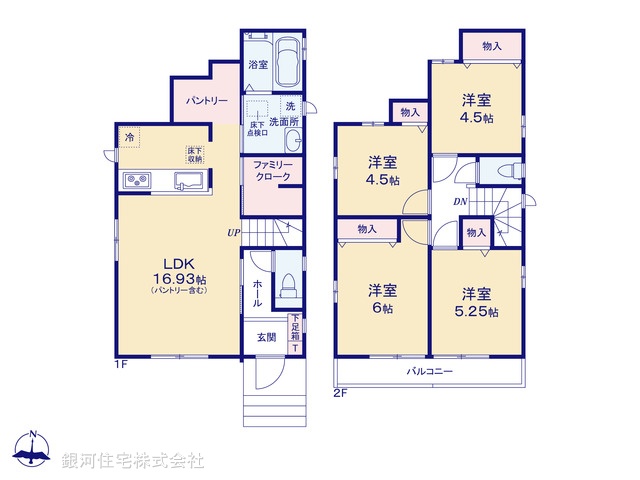 G00385827 埼玉県新座市石神４丁目 新築一戸建て 4190万円【間取図】