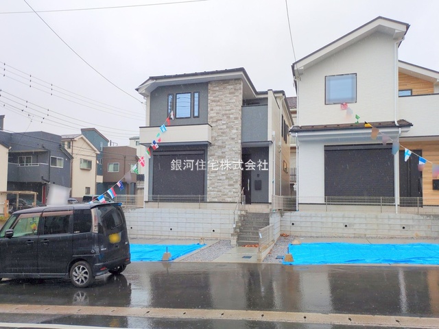 G00385850 千葉県市川市北方町４丁目 新築一戸建て 5199万円 土地面積134.11m² (約40.56坪) 建物面積105.24m² (約31.83坪) 間取り２ＳＬＤＫ 築年月2025年12月(築１年以内)【外観2】