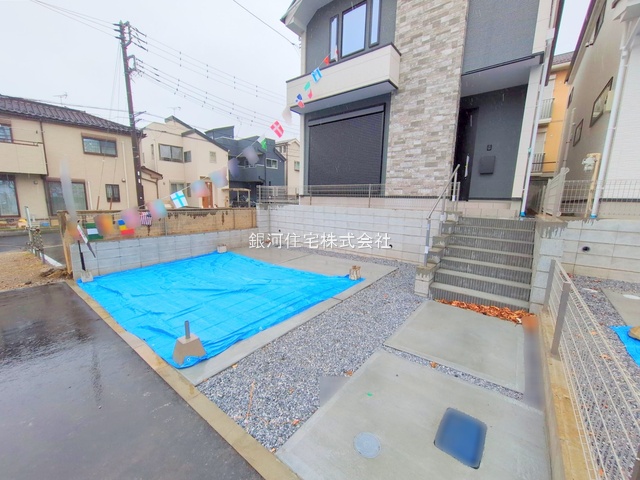 G00385850 千葉県市川市北方町４丁目 新築一戸建て 5199万円 土地面積134.11m² (約40.56坪) 建物面積105.24m² (約31.83坪) 間取り２ＳＬＤＫ 築年月2025年12月(築１年以内)【外観5】