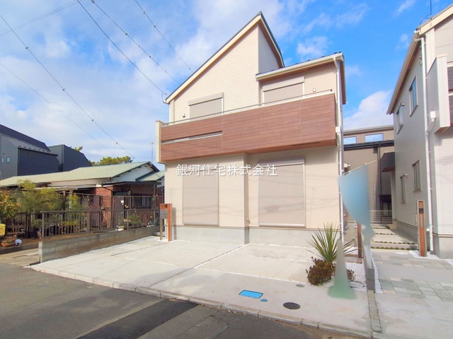 G00385862 神奈川県茅ヶ崎市南湖４丁目 新築一戸建て 6280万円 土地面積133.83m² (約40.48坪) 建物面積98.96m² (約29.93坪) 間取り４ＬＤＫ 築年月2025年11月(築１年以内)【外観2】