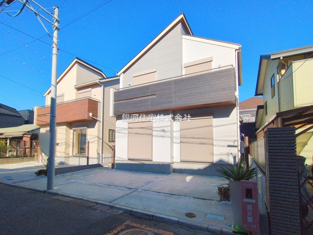 G00385863 神奈川県茅ヶ崎市南湖４丁目 新築一戸建て 6280万円 土地面積133.83m² (約40.48坪) 建物面積98.96m² (約29.93坪) 間取り４ＬＤＫ 築年月2025年11月(築１年以内)【外観2】