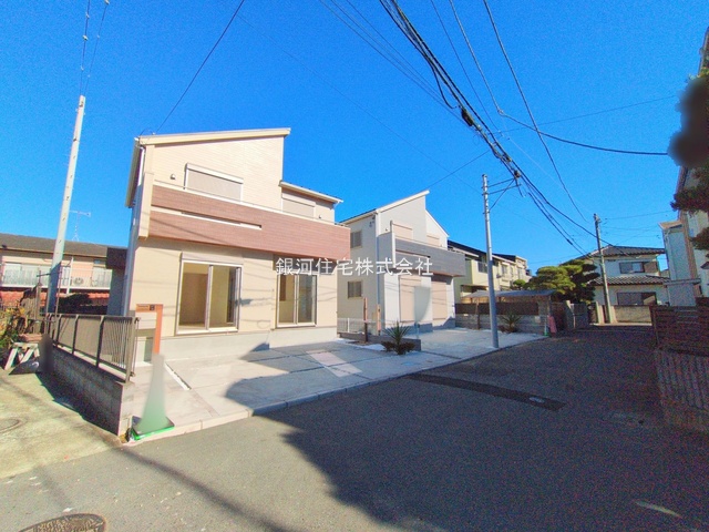 G00385863 神奈川県茅ヶ崎市南湖４丁目 新築一戸建て 6280万円 土地面積133.83m² (約40.48坪) 建物面積98.96m² (約29.93坪) 間取り４ＬＤＫ 築年月2025年11月(築１年以内)【外観3】