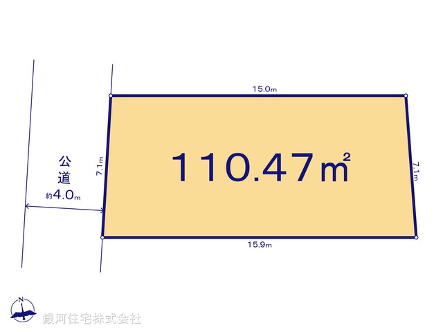 G00385892 東京都中野区上鷺宮２丁目 土地 6620万円【区画図】