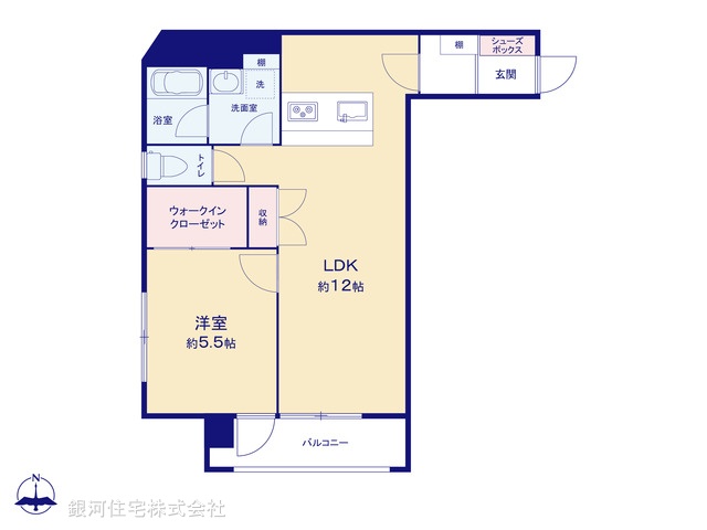G00385918 神奈川県横浜市神奈川区西神奈川１丁目 中古マンション 2190万円【間取図】