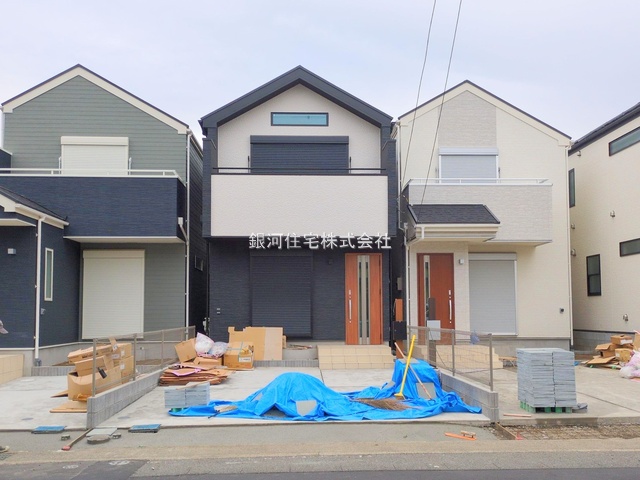 G00385980 神奈川県茅ヶ崎市香川４丁目 新築一戸建て 4098万円 土地面積114.15m² (約34.53坪) 建物面積101.54m² (約30.71坪) 築年月2025年11月(築１年以内)【外観7】