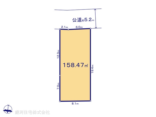 G00386035 神奈川県中郡大磯町西小磯 土地 2750万円【区画図】