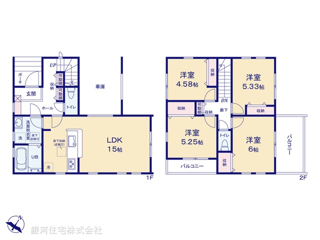 G00386067 埼玉県新座市石神３丁目 新築一戸建て 3780万円【間取図】
