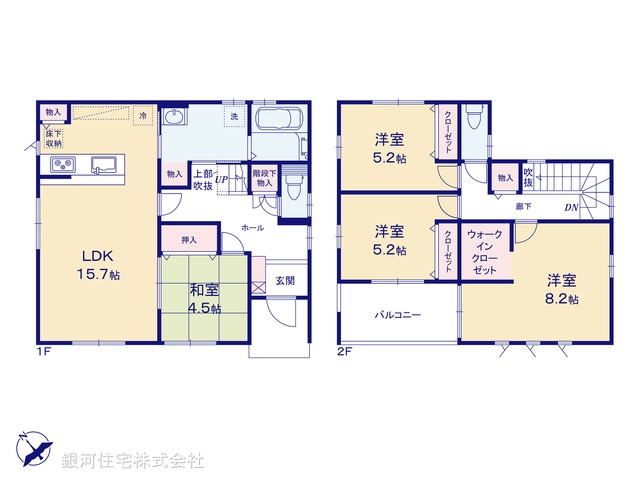 G00386204 埼玉県鴻巣市筑波１丁目 新築一戸建て 3280万円【間取図】