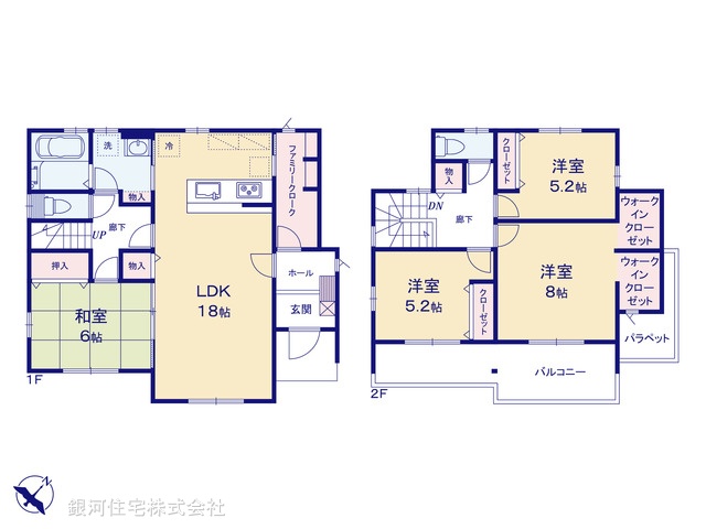 G00386312 埼玉県鴻巣市屈巣 新築一戸建て 2780万円【間取図】