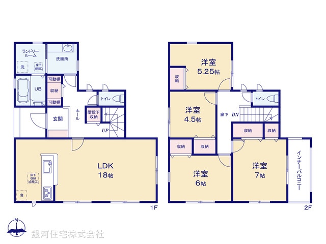 G00386427 千葉県船橋市三山９丁目 新築一戸建て 4390万円【間取図】