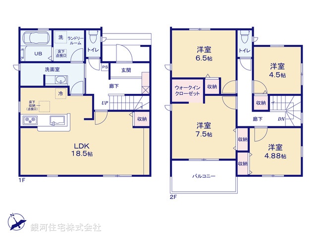 G00386460 埼玉県深谷市上野台 新築一戸建て 3090万円【間取図】