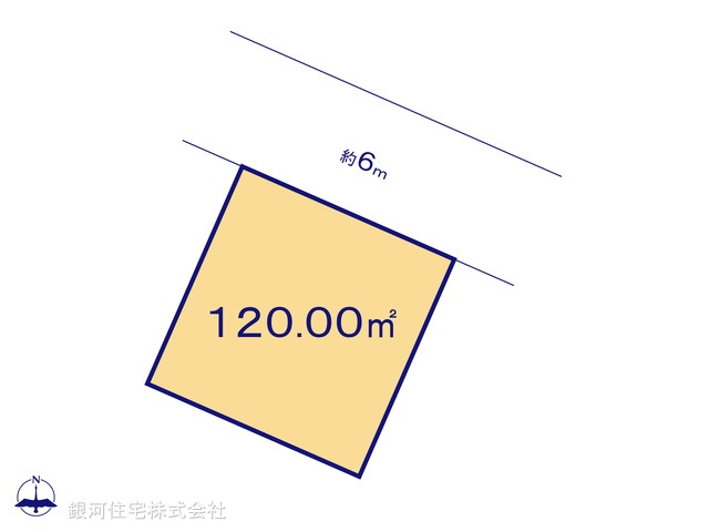 G00386652 埼玉県春日部市新宿新田 土地 1490万円【区画図】