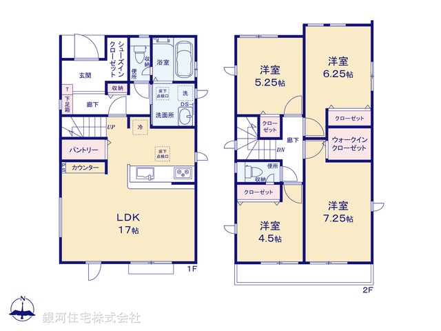 G00386671 東京都昭島市福島町３丁目 新築一戸建て 3880万円【間取図】