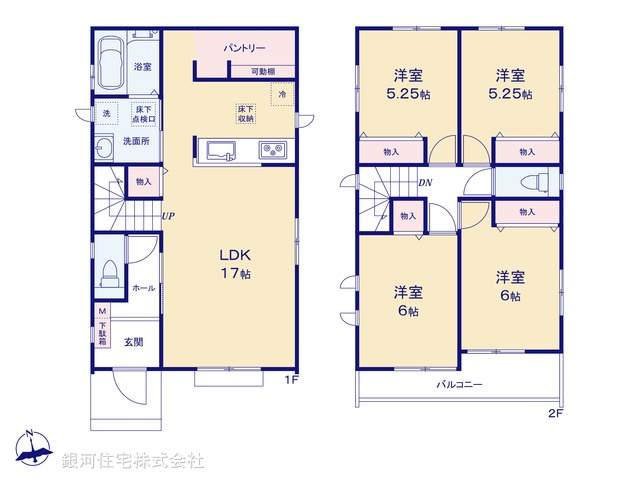 G00386716 神奈川県横浜市瀬谷区本郷１丁目 新築一戸建て 4690万円【間取図】