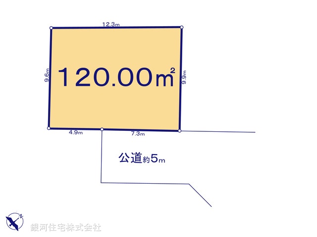 G00386769 東京都立川市西砂町２丁目 土地 2380万円【区画図】