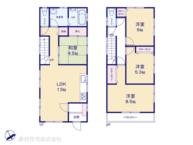 G00386779 千葉県松戸市上矢切 中古一戸建て 2599万円【間取図】