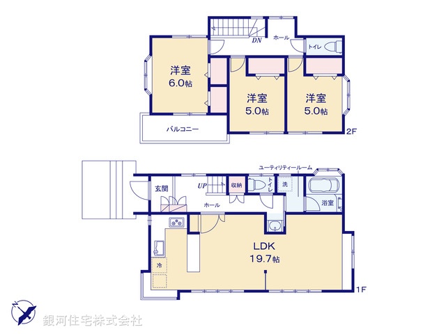G00386781 神奈川県横浜市泉区和泉中央北１丁目 中古一戸建て 4599万円【間取図】