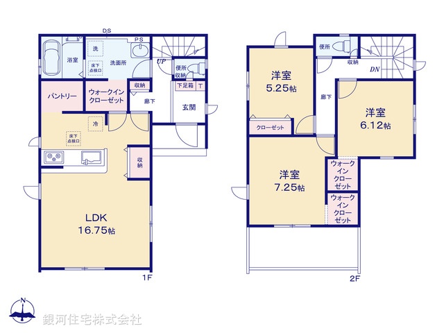G00386784 埼玉県春日部市南中曽根 新築一戸建て 3099万円【間取図】