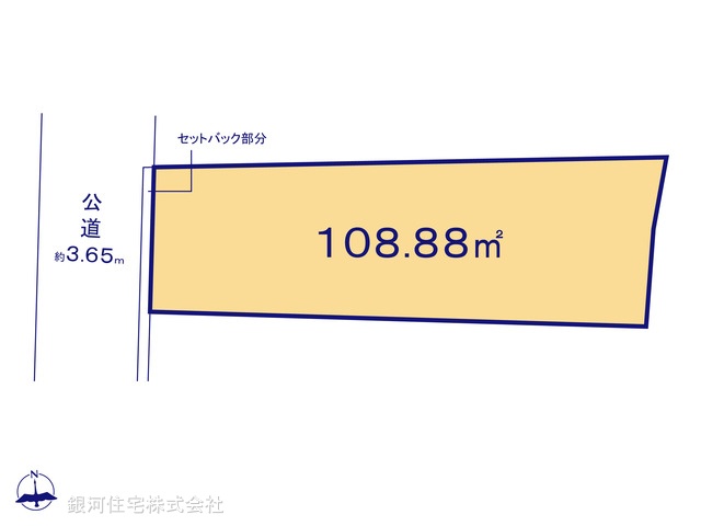 G00386841 東京都足立区中川２丁目 土地 5460万円【区画図】