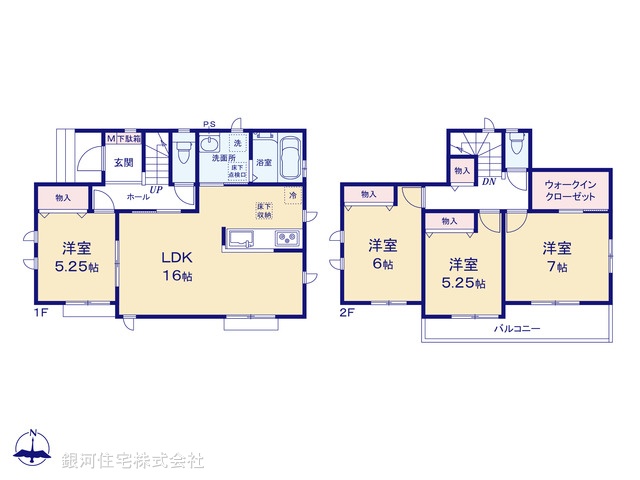 G00386856 東京都町田市本町田 新築一戸建て 4790万円【間取図】