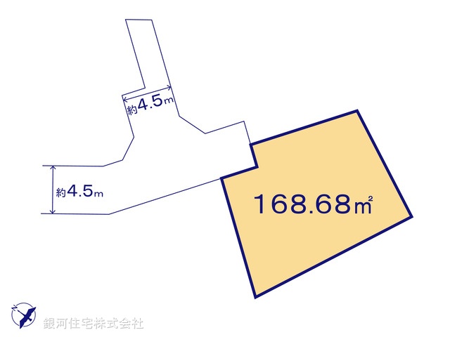 G00386906 神奈川県秦野市西田原 土地 1400万円【区画図】