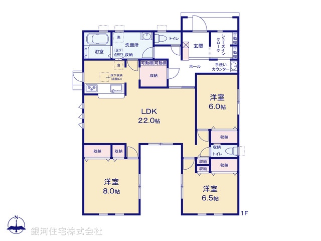 G00386985 埼玉県深谷市田中 新築一戸建て 3390万円【間取図】