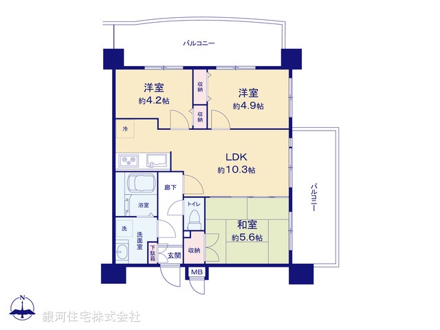 G00387008 東京都八王子市万町 中古マンション 3780万円【間取図】
