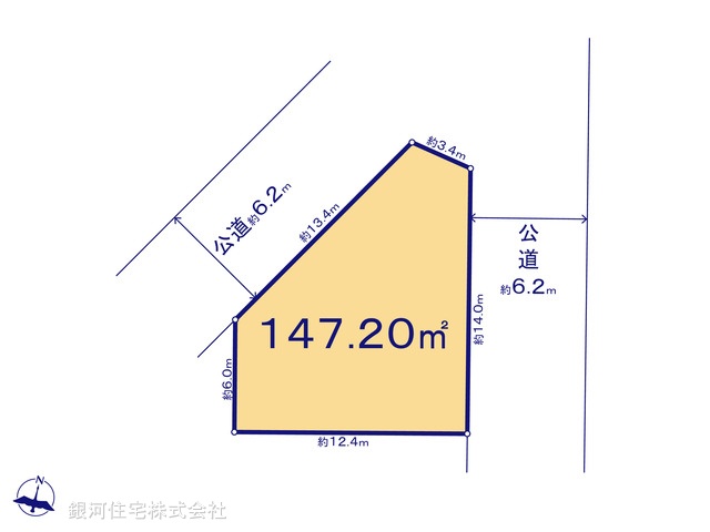 G00387067 埼玉県北足立郡伊奈町大字小室 土地 2480万円【区画図】