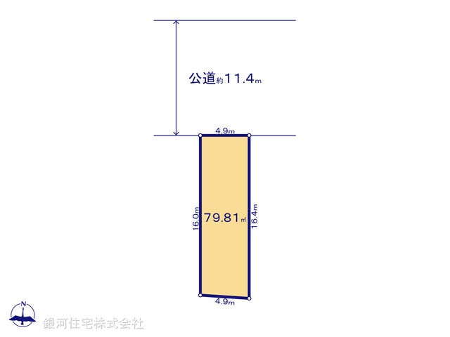 G00387164 東京都板橋区徳丸２丁目 土地 4680万円【区画図】