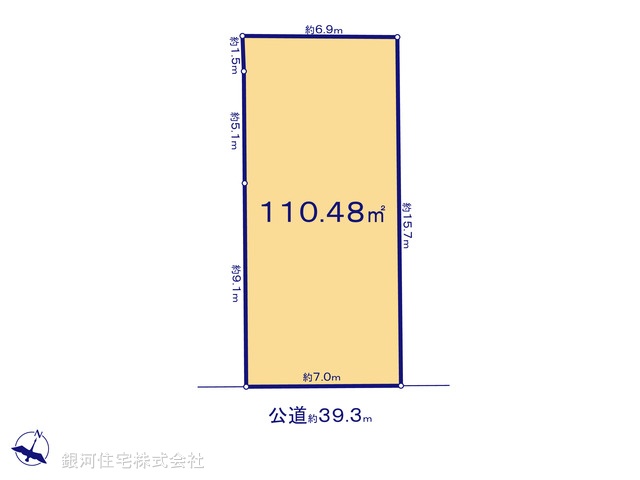 G00387317 神奈川県横浜市神奈川区子安通１丁目 土地 8180万円【区画図】