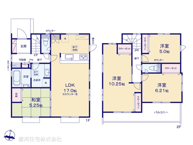 G00387371 埼玉県所沢市大字下富 新築一戸建て 3598万円【間取図】
