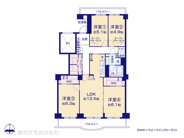 G00387421 千葉県松戸市新松戸６丁目 中古マンション 2880万円【間取図】
