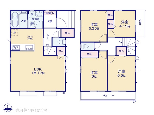 G00387558 埼玉県草加市西町 新築一戸建て 4990万円【間取図】