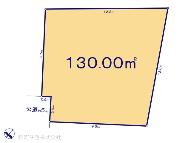 G00387671 東京都東大和市狭山４丁目 土地 2180万円【区画図】