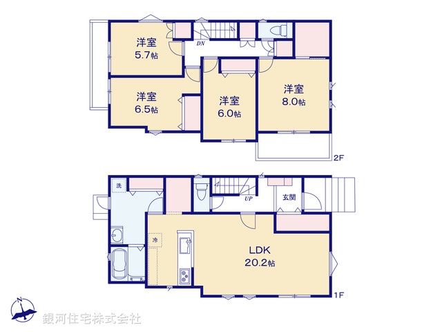G00388182 神奈川県横浜市保土ヶ谷区鎌谷町 新築一戸建て 9280万円【間取図】