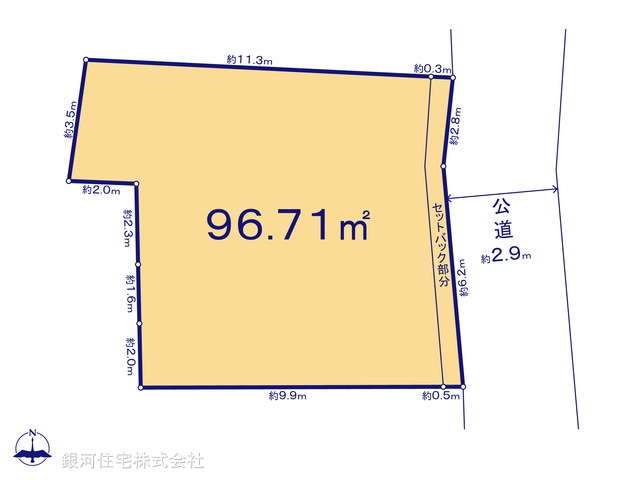 G00388302 東京都港区高輪４丁目 土地 3億4800万円【区画図】