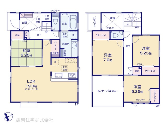 G00388476 東京都町田市真光寺３丁目 新築一戸建て 5680万円【間取図】
