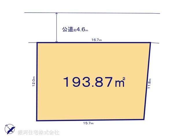 G00388553 埼玉県蓮田市緑町２丁目 土地 2990万円【区画図】