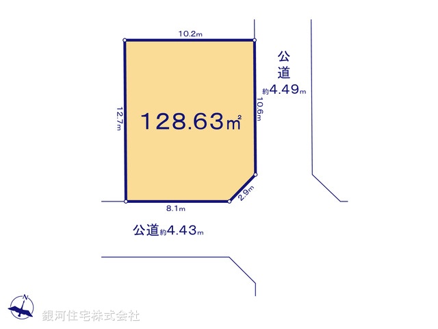 G00388593 埼玉県新座市片山１丁目 土地(建築条件付土地) 3190万円【区画図】