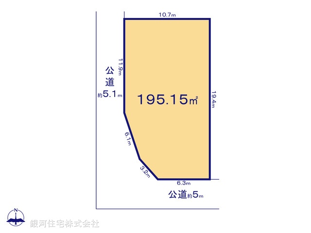 G00388635 千葉県市原市松ヶ島 土地 1180万円【区画図】