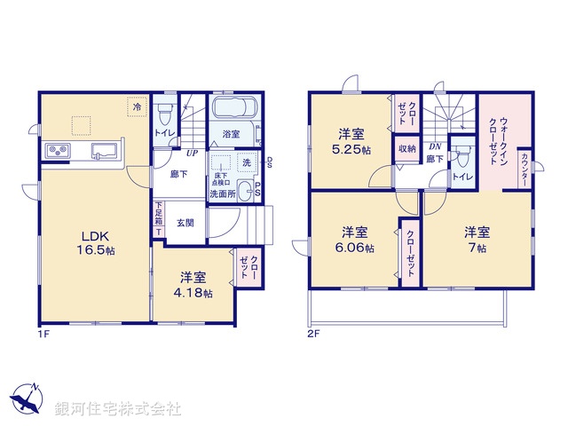 G00388678 埼玉県上尾市大字大谷本郷 新築一戸建て 3599万円【間取図】