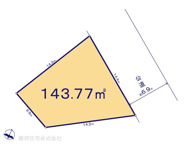 G00388706 千葉県柏市永楽台２丁目 土地 2270万円【区画図】