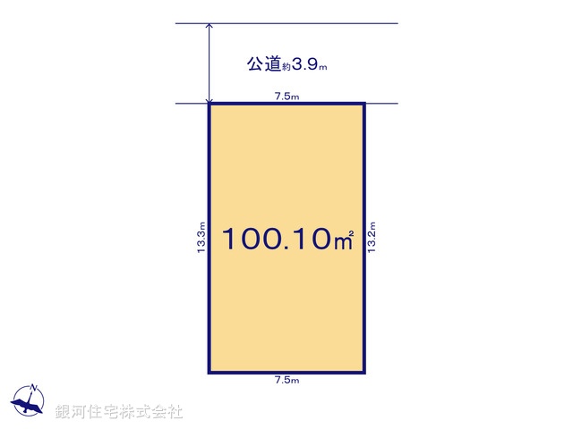 G00388854 埼玉県越谷市大字恩間 土地 2600万円【区画図】