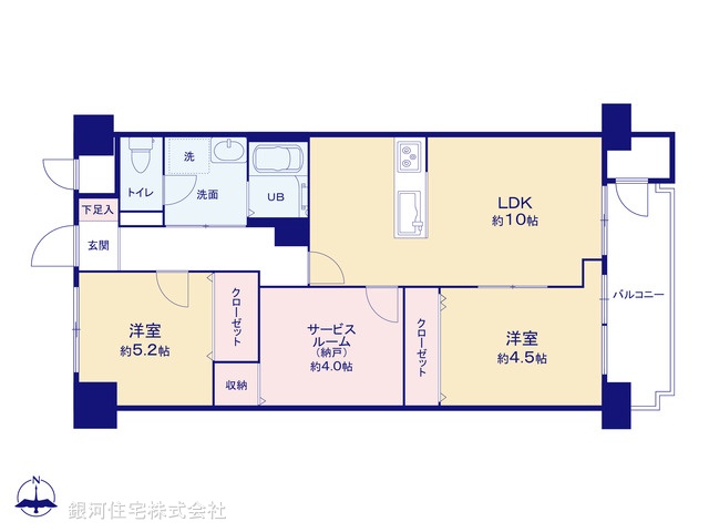 G00388883 東京都足立区島根２丁目 中古マンション 2480万円【間取図】