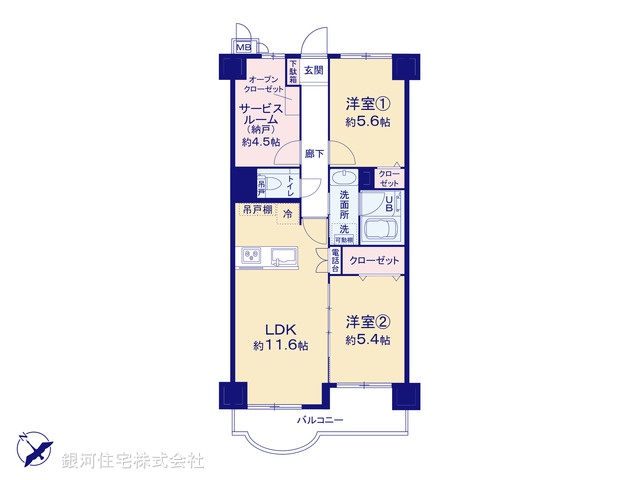 G00389132 千葉県松戸市根木内 中古マンション 2290万円【間取図】