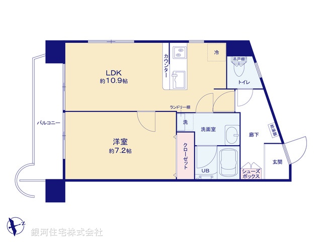 G00389136 東京都足立区千住桜木２丁目 中古マンション 1980万円【間取図】