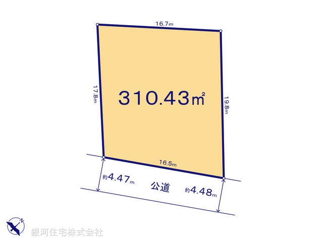 G00389257 神奈川県横浜市神奈川区片倉２丁目 土地 9800万円【区画図】
